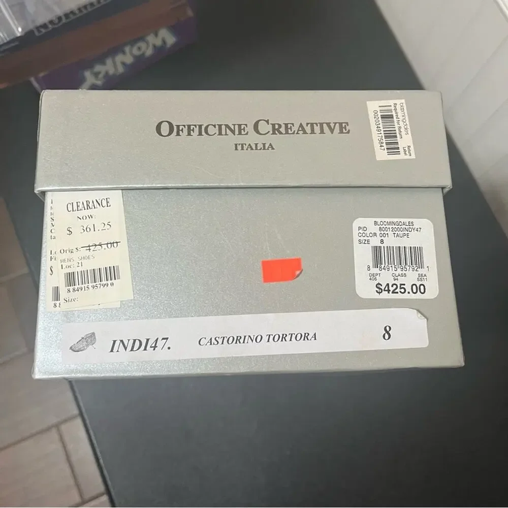 Officine Creative INDI47 Castorino Tortora Size 8 Men's Shoes Chukka Boots